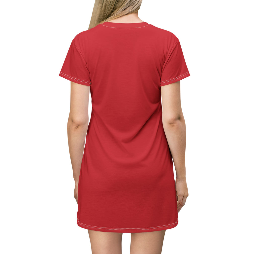 Haiti-Brazil Fusion Soccer Women's T-Shirt Dress
