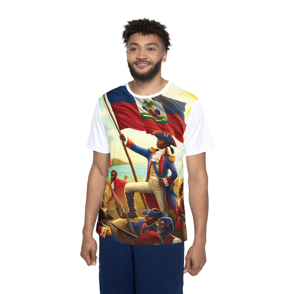 Haitian Revolution Flag Scene Soccer Men's Shirt