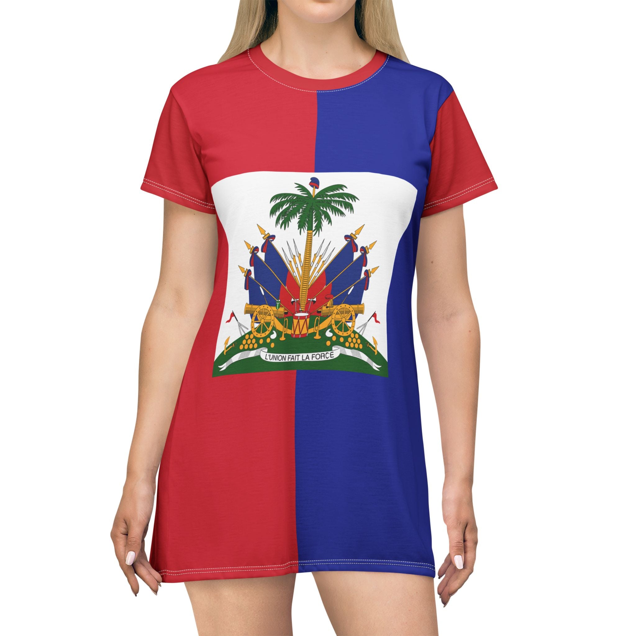 Haiti  Soccer Team Women's T-Shirt Dress